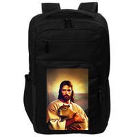 Jesus Holding A Capybara Impact Tech Backpack