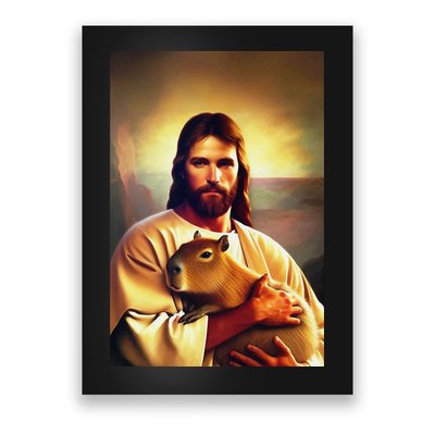 Jesus Holding A Capybara Poster