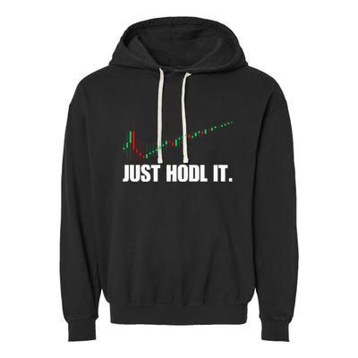 Just Hodl Bitcoin I Cool Btc Bitcoin Garment-Dyed Fleece Hoodie