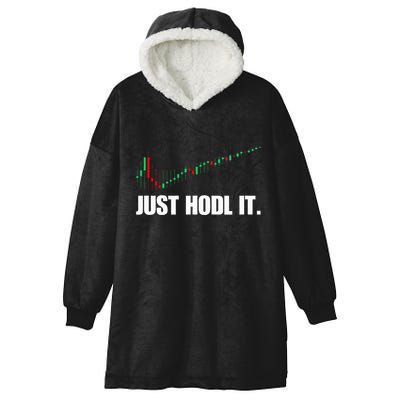 Just Hodl Bitcoin I Cool Btc Bitcoin Hooded Wearable Blanket