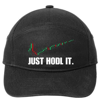 Just Hodl Bitcoin I Cool Btc Bitcoin 7-Panel Snapback Hat