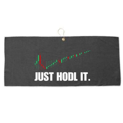 Just Hodl Bitcoin I Cool Btc Bitcoin Large Microfiber Waffle Golf Towel