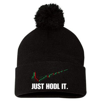 Just Hodl Bitcoin I Cool Btc Bitcoin Pom Pom 12in Knit Beanie