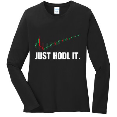 Just Hodl Bitcoin I Cool Btc Bitcoin Ladies Long Sleeve Shirt