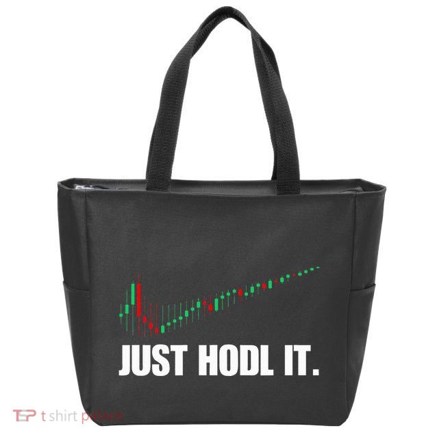 Just Hodl Bitcoin I Cool Btc Bitcoin Zip Tote Bag