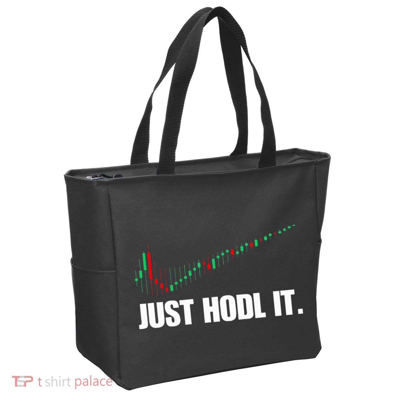 Just Hodl Bitcoin I Cool Btc Bitcoin Zip Tote Bag