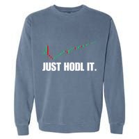 Just Hodl Bitcoin I Cool Btc Bitcoin Garment-Dyed Sweatshirt