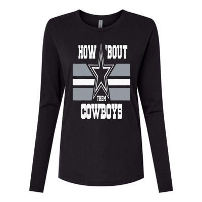 Jimmie How Bout Them Cowboy Womens Cotton Relaxed Long Sleeve T-Shirt