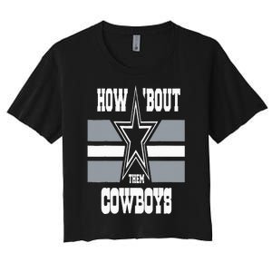 Jimmie How Bout Them Cowboy Women's Crop Top Tee