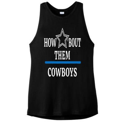 Jimmie How Bout Them Cowboy Ladies PosiCharge Tri-Blend Wicking Tank