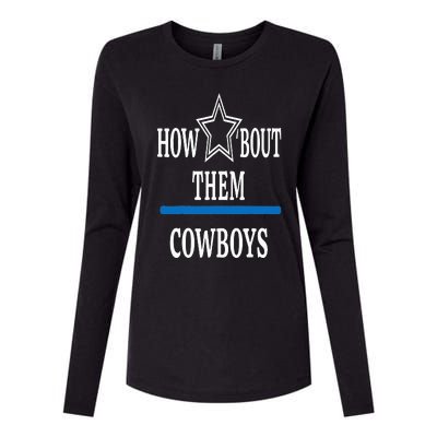 Jimmie How Bout Them Cowboy Womens Cotton Relaxed Long Sleeve T-Shirt