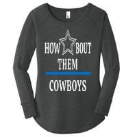 Jimmie How Bout Them Cowboy Women's Perfect Tri Tunic Long Sleeve Shirt