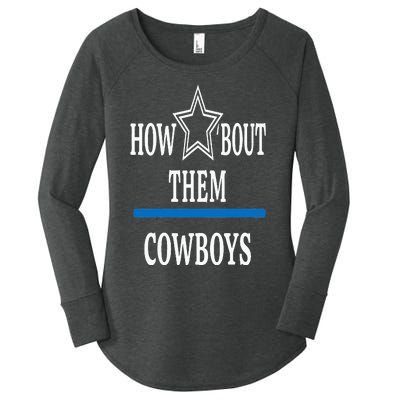 Jimmie How Bout Them Cowboy Women's Perfect Tri Tunic Long Sleeve Shirt