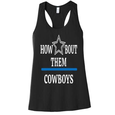 Jimmie How Bout Them Cowboy Women's Racerback Tank