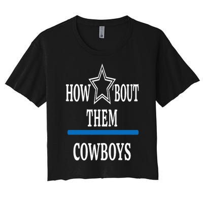 Jimmie How Bout Them Cowboy Women's Crop Top Tee