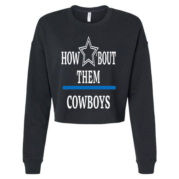 Jimmie How Bout Them Cowboy Cropped Pullover Crew