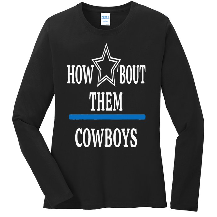 Jimmie How Bout Them Cowboy Ladies Long Sleeve Shirt