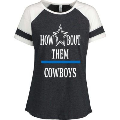 Jimmie How Bout Them Cowboy Enza Ladies Jersey Colorblock Tee