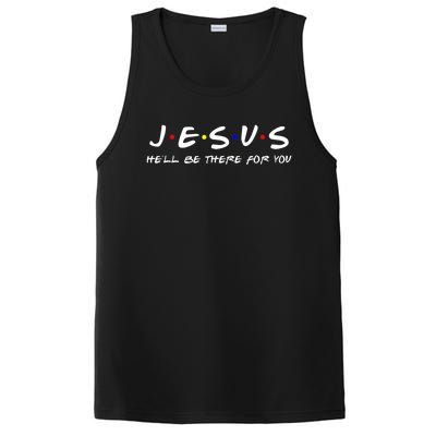 Jesus He'll Be There For You Christian PosiCharge Competitor Tank