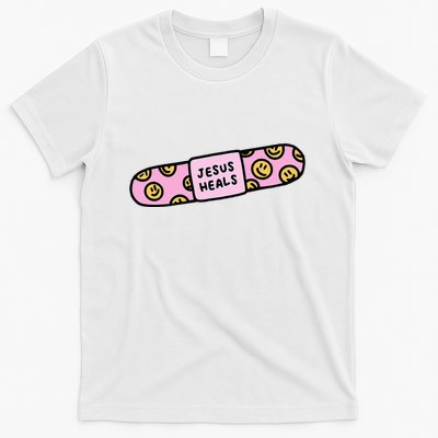 Jesus Heals Bandaid Christian Faith Healing Bible Verse T-Shirt