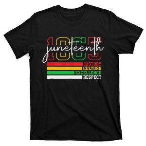 Juneteenth History Culture Excellence Respect 1865 T-Shirt