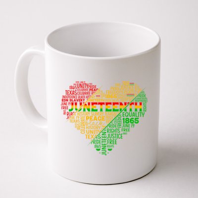 Junenth Heart Celebrating 1865 Celebrate Independence Day Gift Coffee Mug