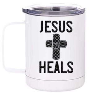 Jesus Heals Christian Easter Bible Verse Quotes Gift 12 oz Stainless Steel Tumbler Cup