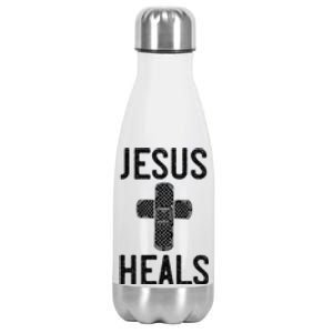 Jesus Heals Christian Easter Bible Verse Quotes Gift Stainless Steel Insulated Water Bottle