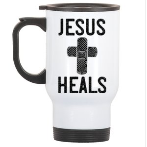 Jesus Heals Christian Easter Bible Verse Quotes Gift Stainless Steel Travel Mug