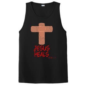 JESUS HEALS Christian God Church Nurse RN Easter Gift PosiCharge Competitor Tank