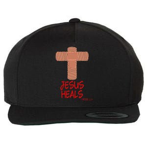 JESUS HEALS Christian God Church Nurse RN Easter Gift Wool Snapback Cap