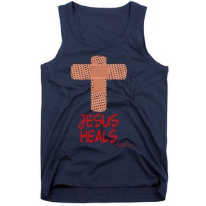 JESUS HEALS Christian God Church Nurse RN Easter Gift Tank Top