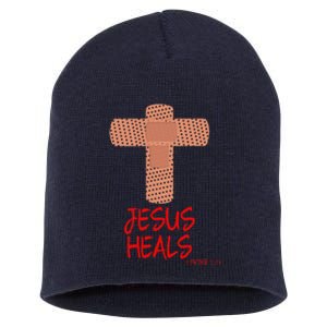 JESUS HEALS Christian God Church Nurse RN Easter Gift Short Acrylic Beanie