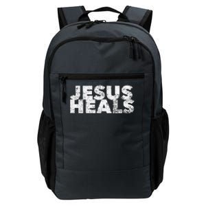 Jesus Heals Christian Faith Saying Quote Healer Healing Daily Commute Backpack