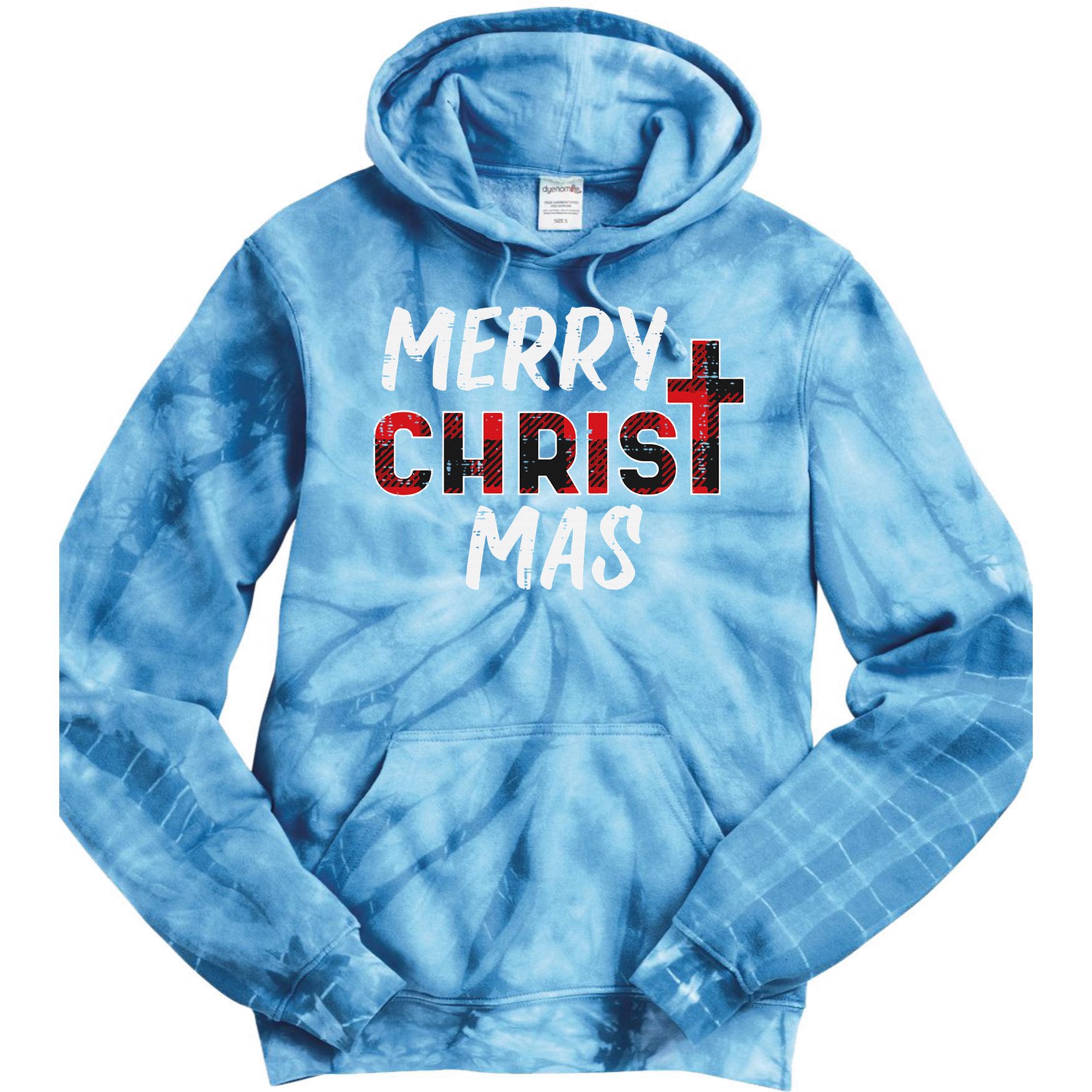 Joyful Holiday Celebration Christian Jesus Christmas Xmas Tie Dye Hoodie
