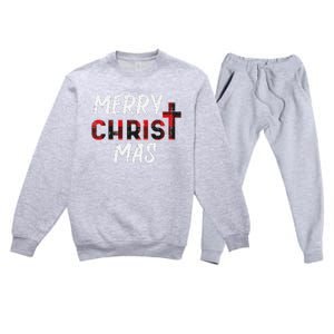 Joyful Holiday Celebration Christian Jesus Christmas Xmas Premium Crewneck Sweatsuit Set