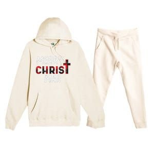 Joyful Holiday Celebration Christian Jesus Christmas Xmas Premium Hooded Sweatsuit Set