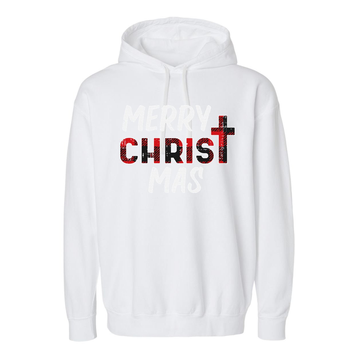 Joyful Holiday Celebration Christian Jesus Christmas Xmas Garment-Dyed Fleece Hoodie