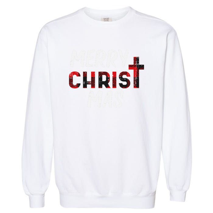 Joyful Holiday Celebration Christian Jesus Christmas Xmas Garment-Dyed Sweatshirt