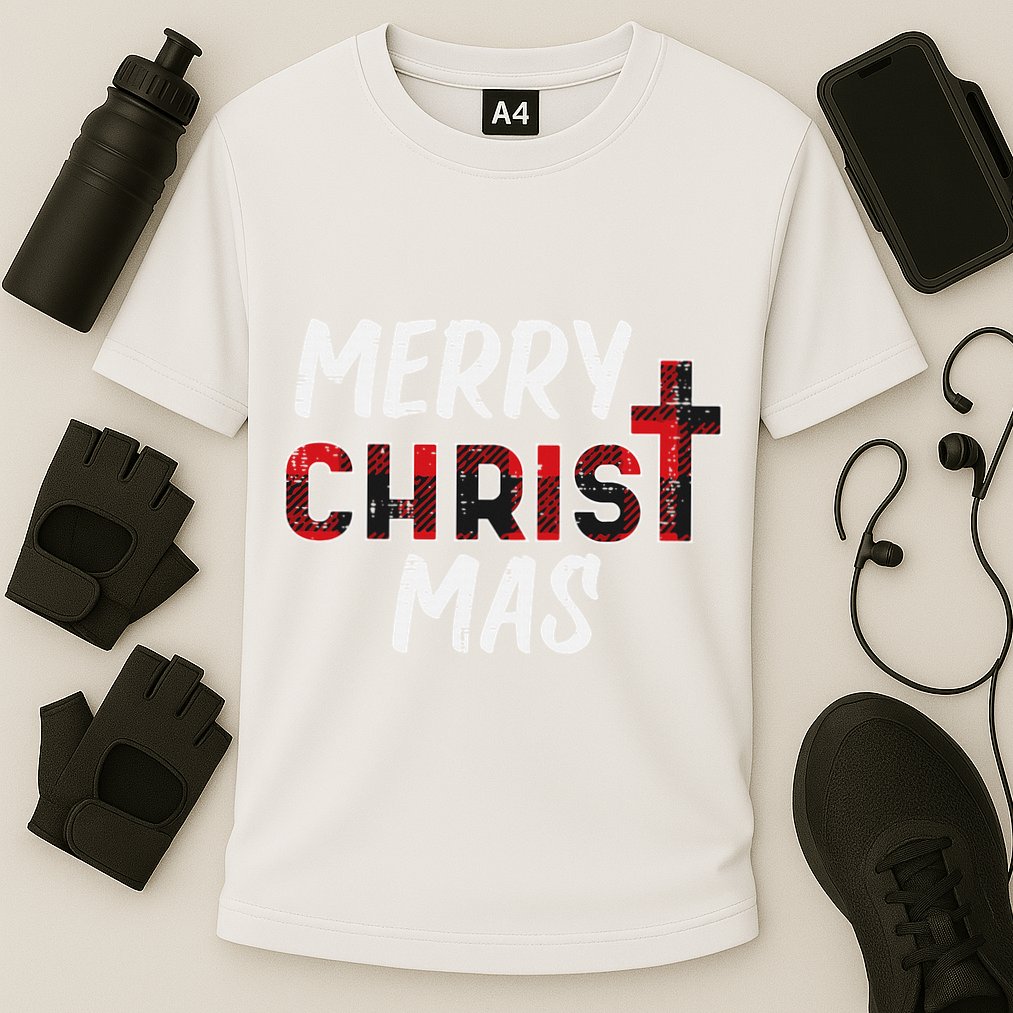 Joyful Holiday Celebration Christian Jesus Christmas Xmas Cooling Performance Crew T-Shirt