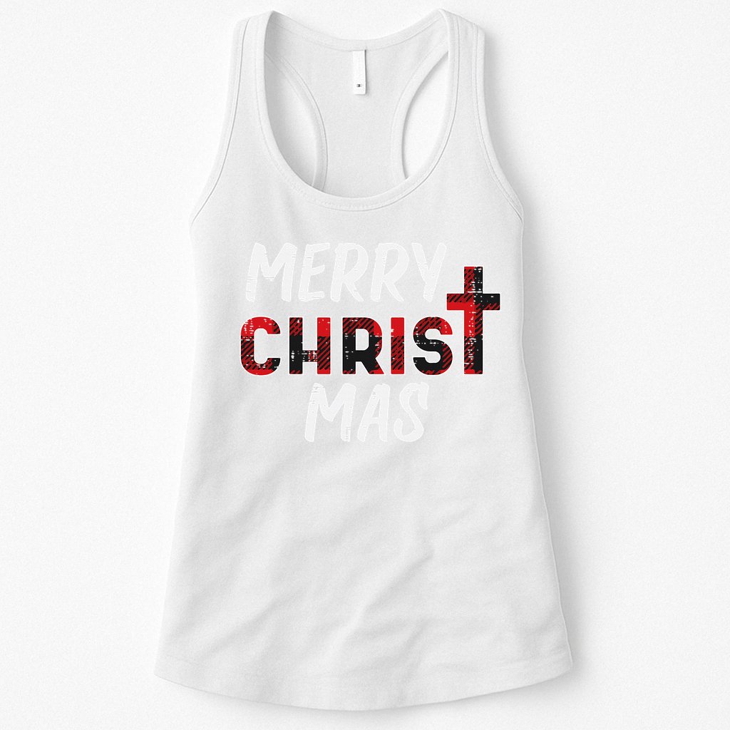 Joyful Holiday Celebration Christian Jesus Christmas Xmas Womens Tank Top