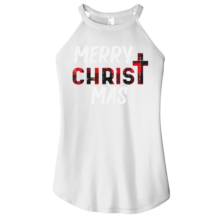 Joyful Holiday Celebration Christian Jesus Christmas Xmas Women's Perfect Tri Rocker Tank