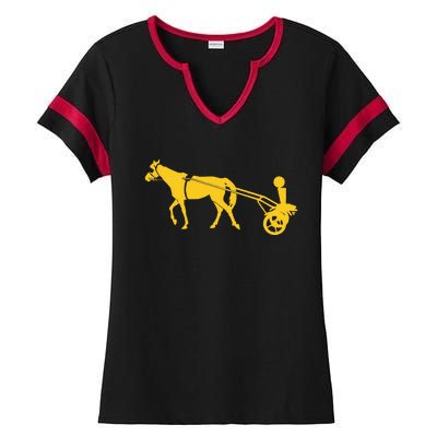 Joker Horse Cart Denver Basketball Ladies Halftime Notch Neck Tee