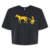 Joker Horse Cart Denver Basketball Bella+Canvas Jersey Crop Tee