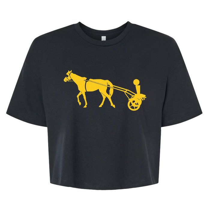 Joker Horse Cart Denver Basketball Bella+Canvas Jersey Crop Tee