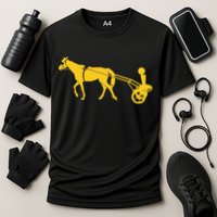 Joker Horse Cart Denver Basketball Cooling Performance Crew T-Shirt