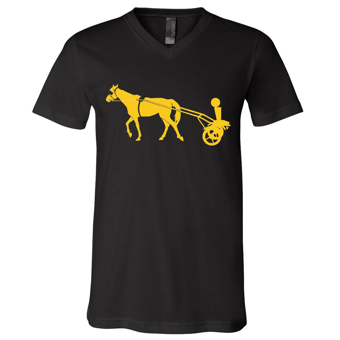 Joker Horse Cart Denver Basketball V-Neck T-Shirt