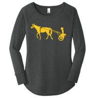 Joker Horse Cart Denver Basketball Women's Perfect Tri Tunic Long Sleeve Shirt