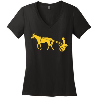 Joker Horse Cart Denver Basketball Women's V-Neck T-Shirt