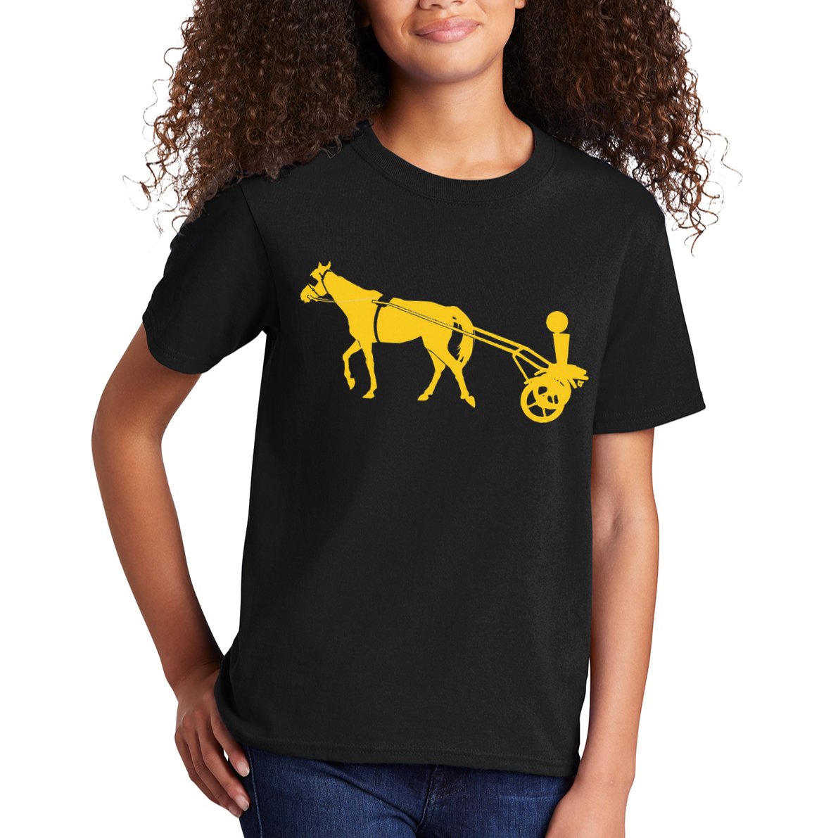 Joker Horse Cart Denver Basketball Kids T-Shirt
